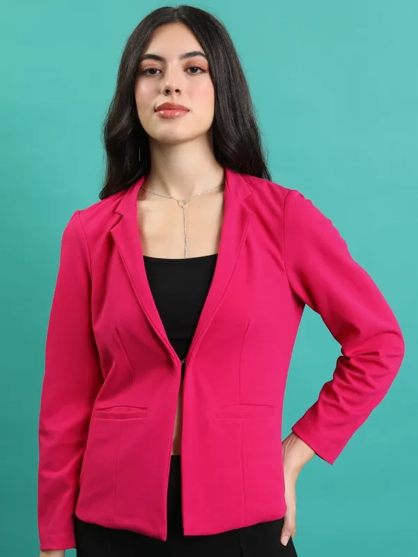 Solid Regular Fit Blazer