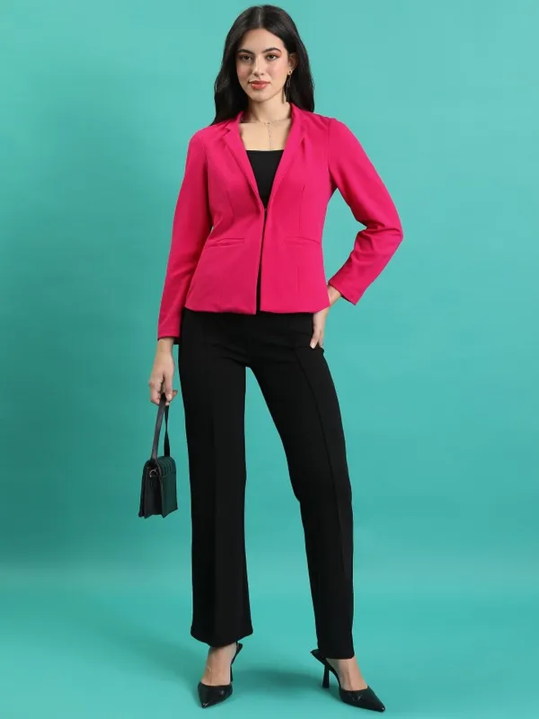 Solid Regular Fit Blazer