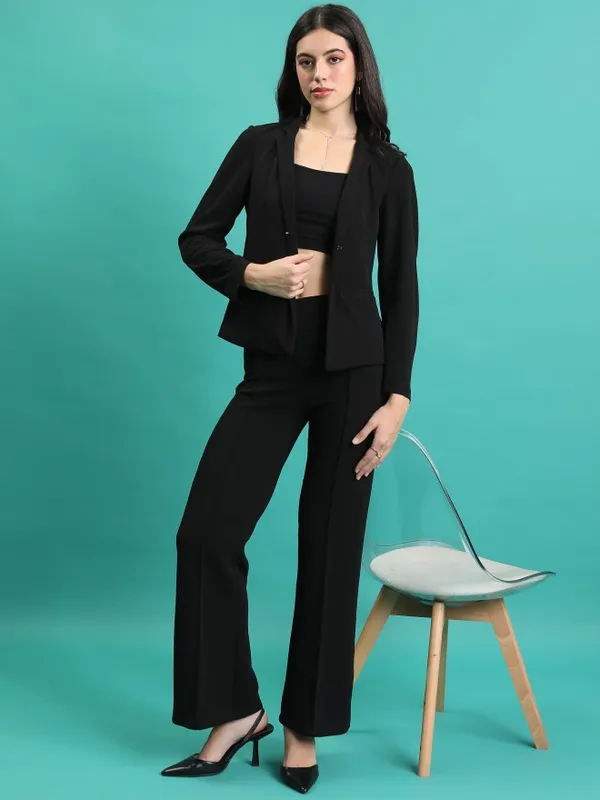 Solid Regular Fit Blazer