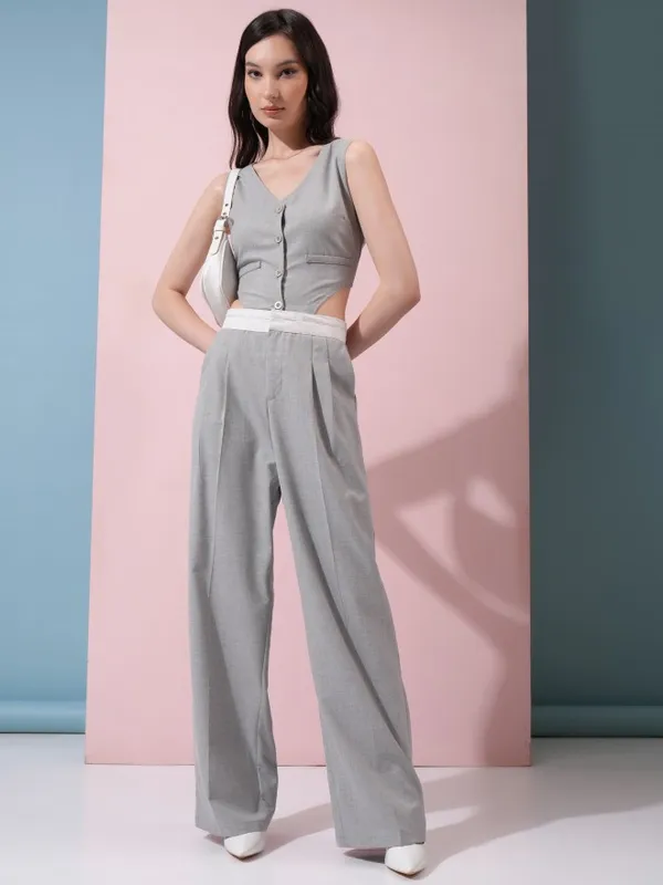  Tokyo Talkies Women Grey Co-Ords