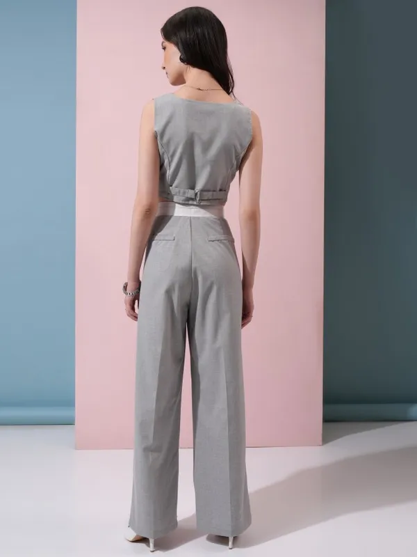  Tokyo Talkies Women Grey Co-Ords