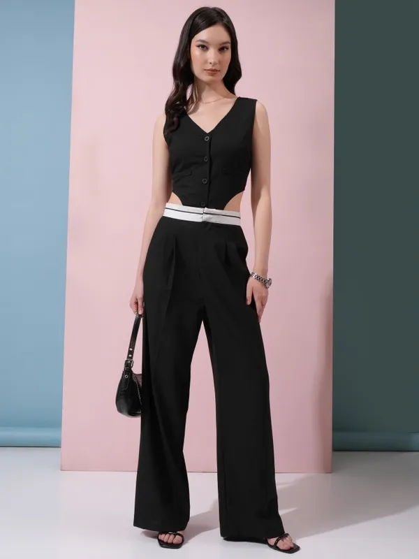  Tokyo Talkies Women Black Co-Ords