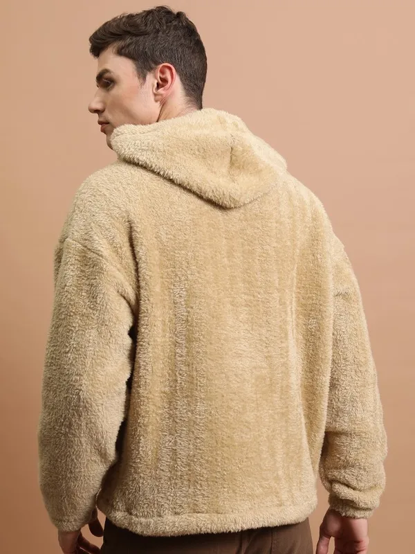 Men Self Design Sweatshirt
