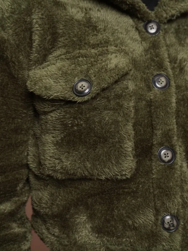  Tokyo Talkies Women Green Open Front Jacket Jackets