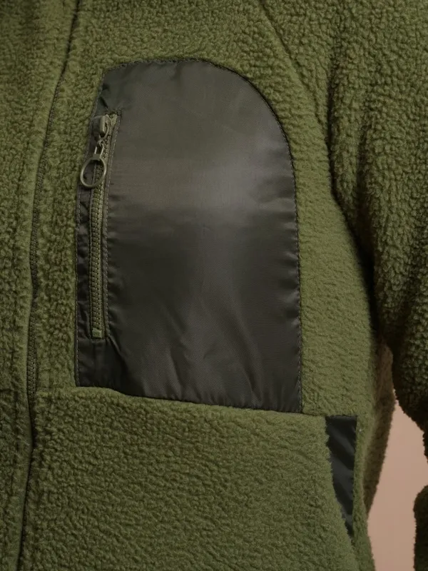  Tokyo Talkies Women Green Open Front Jacket Jackets