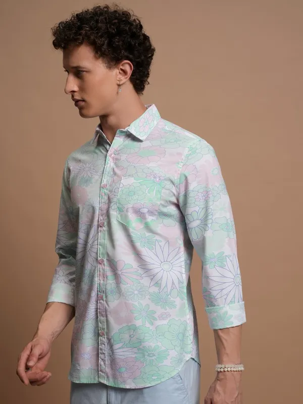 Men Slim Fit Casual Shirt