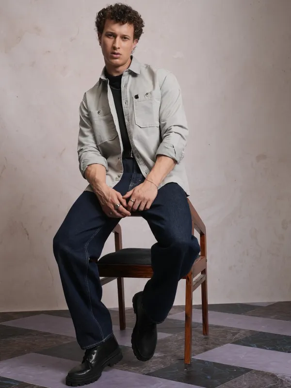 Men Oversized Fit Casual Shirt