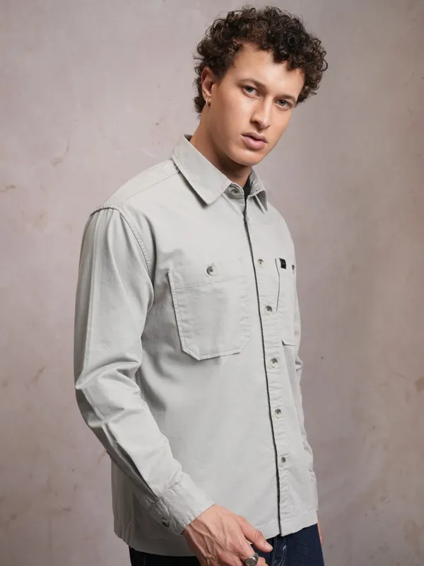 Men Oversized Fit Casual Shirt