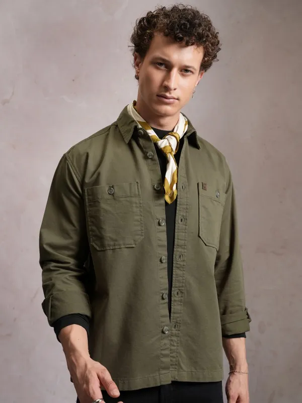 Men Oversized Fit Casual Shirt