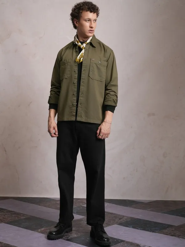 Men Oversized Fit Casual Shirt
