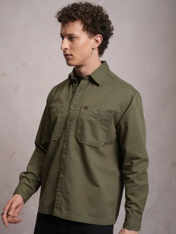 Men Oversized Fit Casual Shirt
