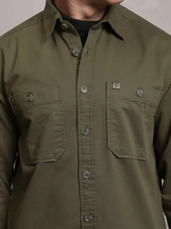 Men Oversized Fit Casual Shirt