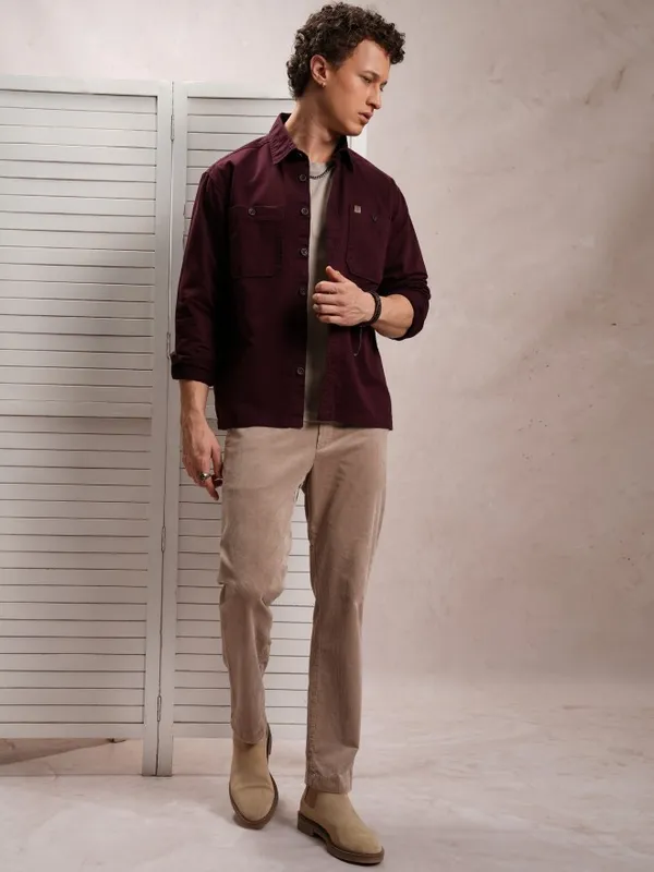 Men Oversized Fit Casual Shirt