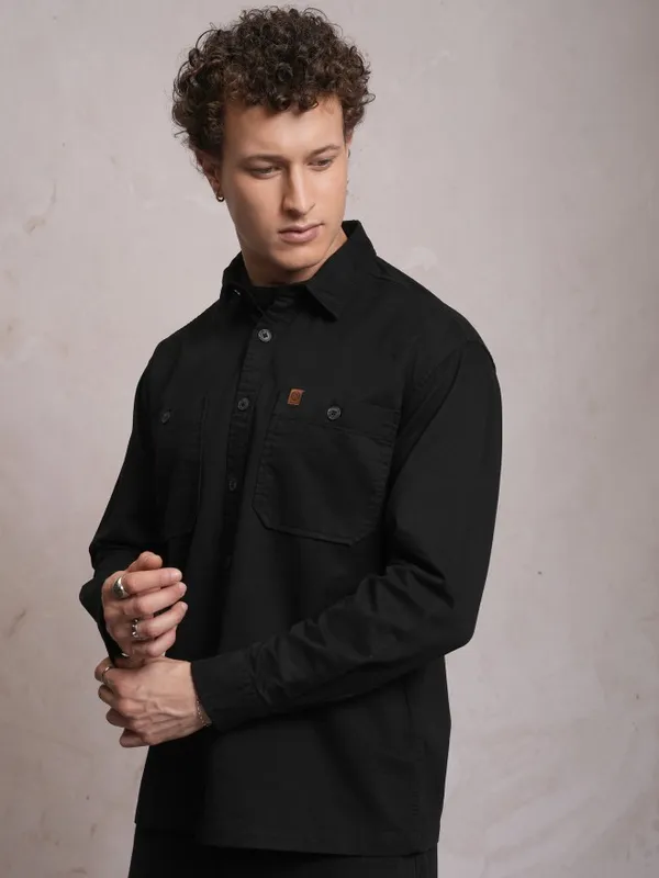 Men Oversized Fit Casual Shirt