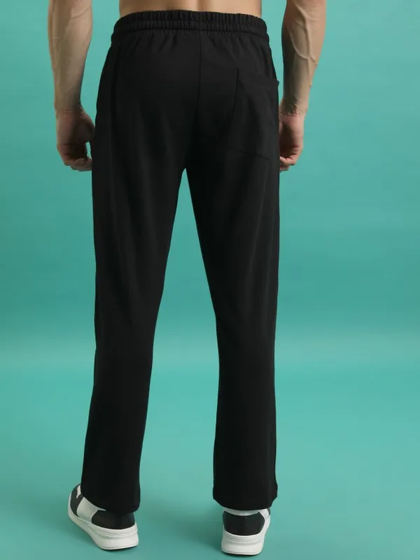  Highlander Men Black Relaxed Fit Track Pants