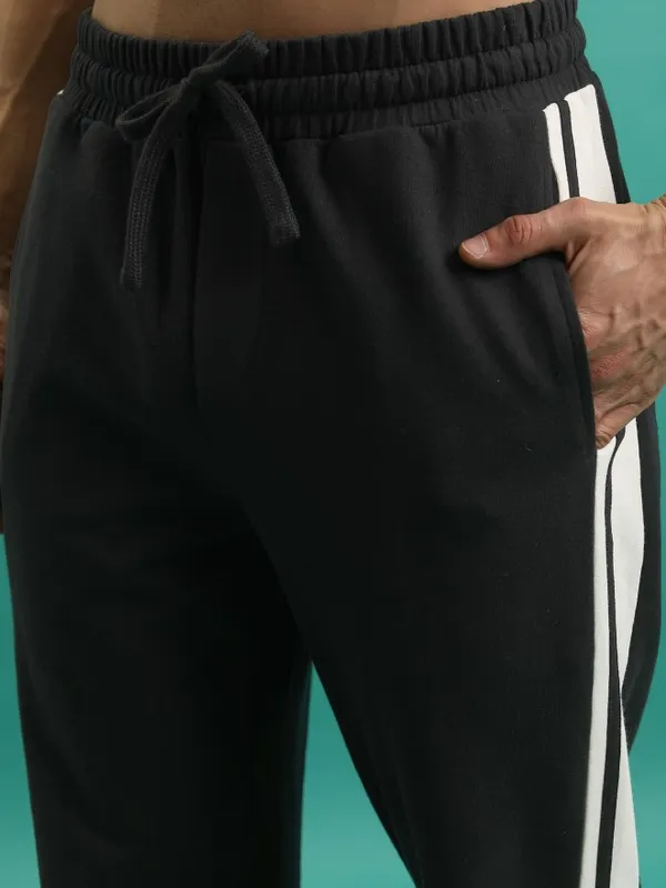  Highlander Men Black Relaxed Fit Track Pants