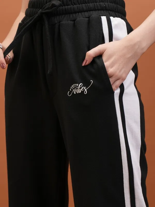 Tokyo Talkies Women Black Regular Fit Track Pants