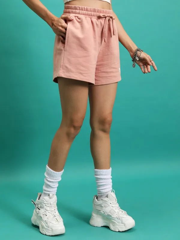 Tokyo Talkies Women Nude Regular Fit Shorts