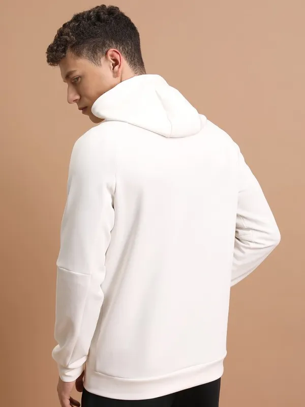  Highlander Men White Hood Front-Open Sweatshirts