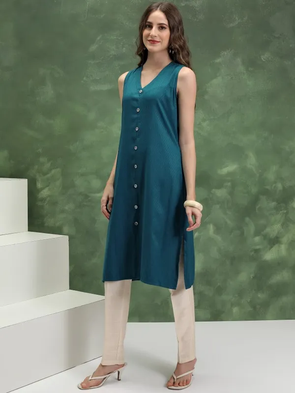 Solid Straight Kurta