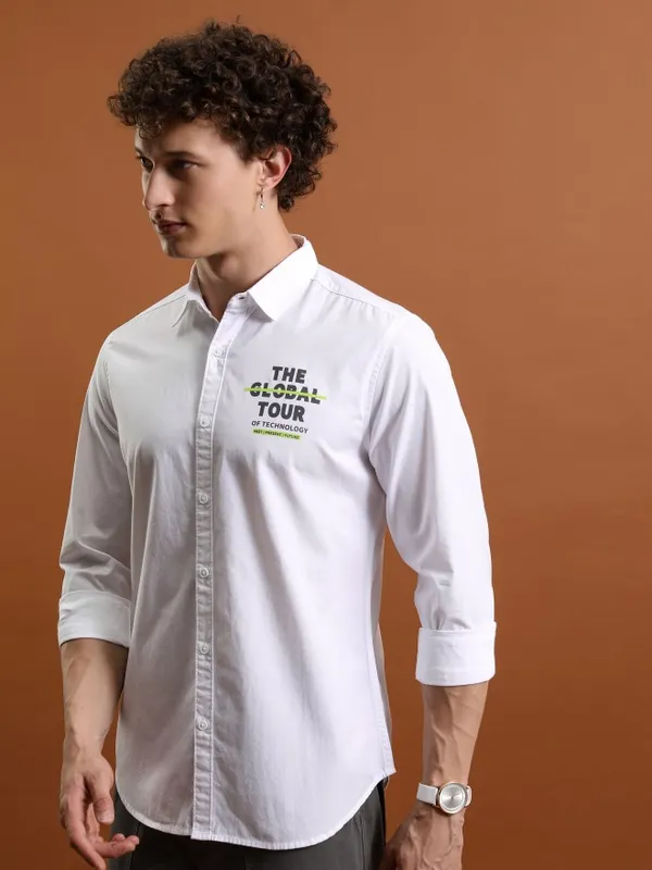Men Slim Fit Casual Shirt