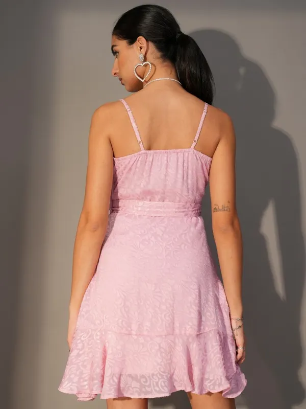 Wrap Self Design Dress