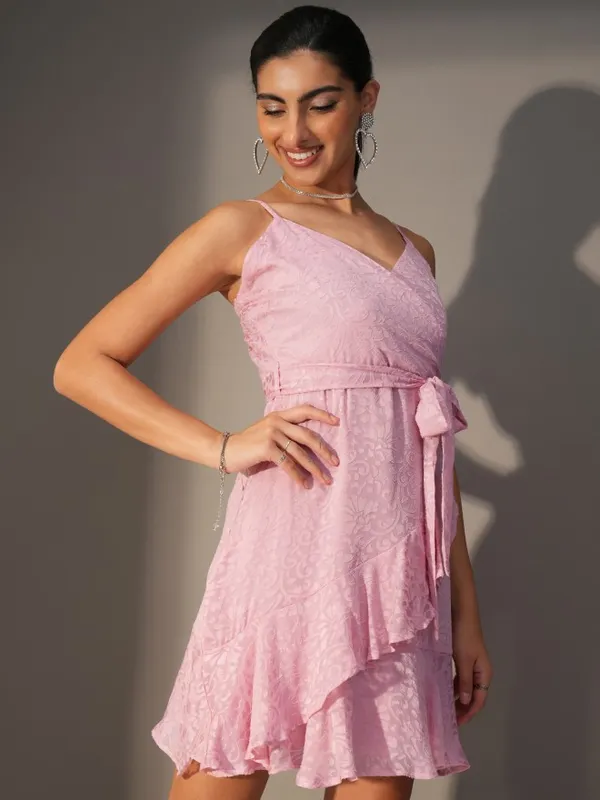 Wrap Self Design Dress