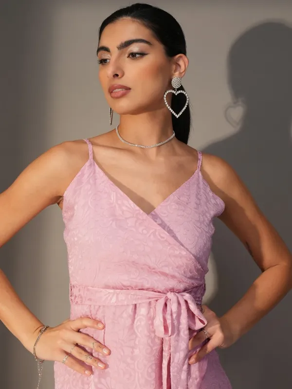 Wrap Self Design Dress