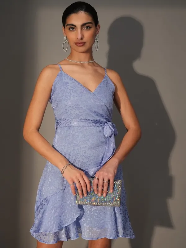 Wrap Self Design Dress