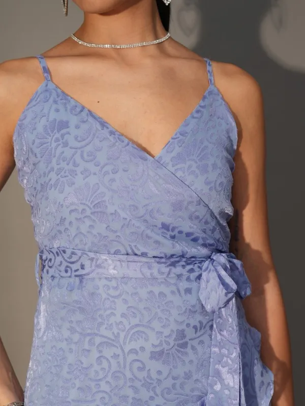 Wrap Self Design Dress