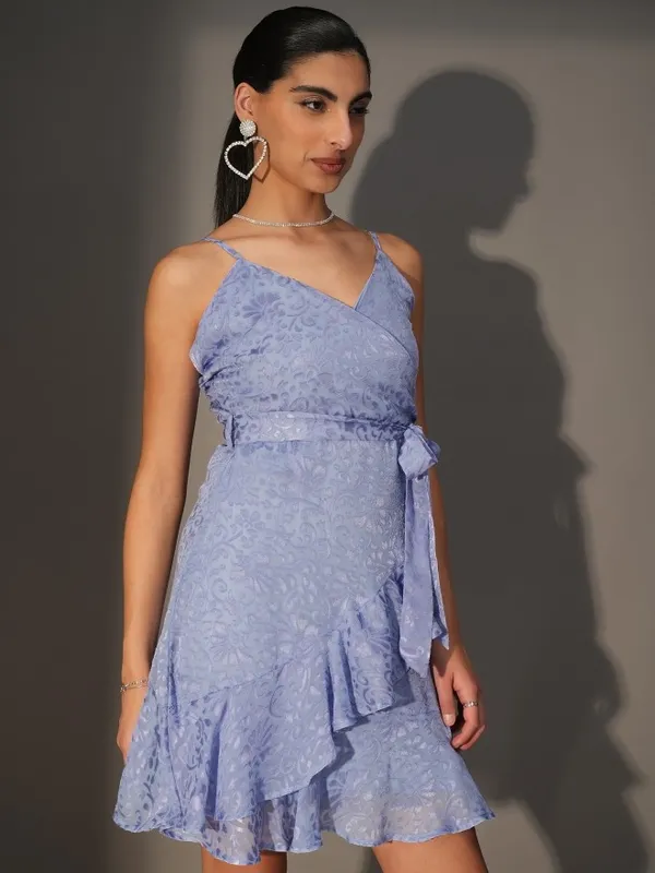 Wrap Self Design Dress