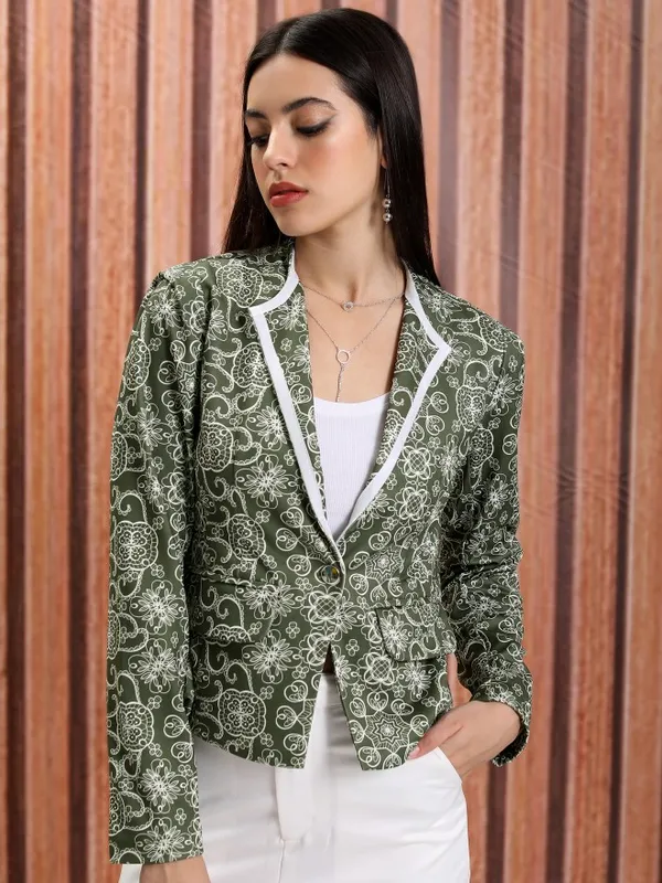  Tokyo Talkies Women Olive Blazers