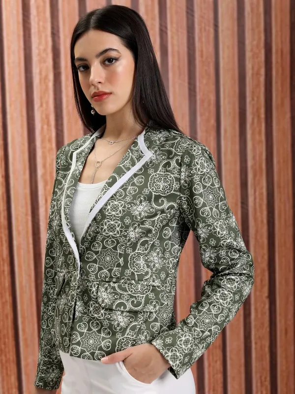  Tokyo Talkies Women Olive Blazers