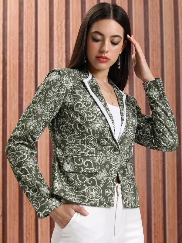  Tokyo Talkies Women Olive Blazers