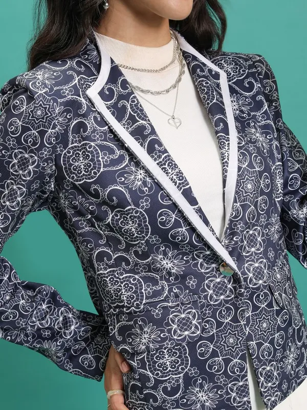  Tokyo Talkies Women Navy Blue Blazers