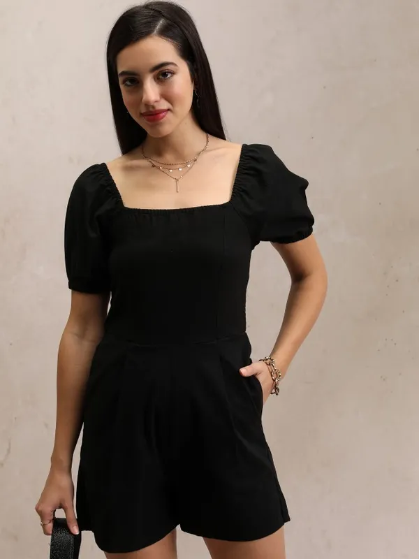 Solid Regular Fit Jumpsuit