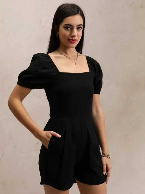 Solid Regular Fit Jumpsuit