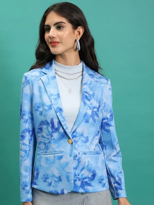 Printed Regular Fit Blazer