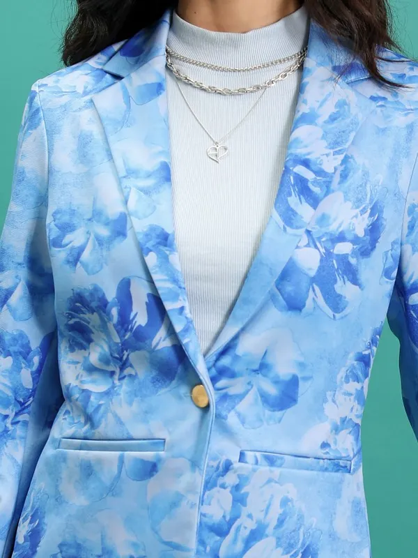 Printed Regular Fit Blazer