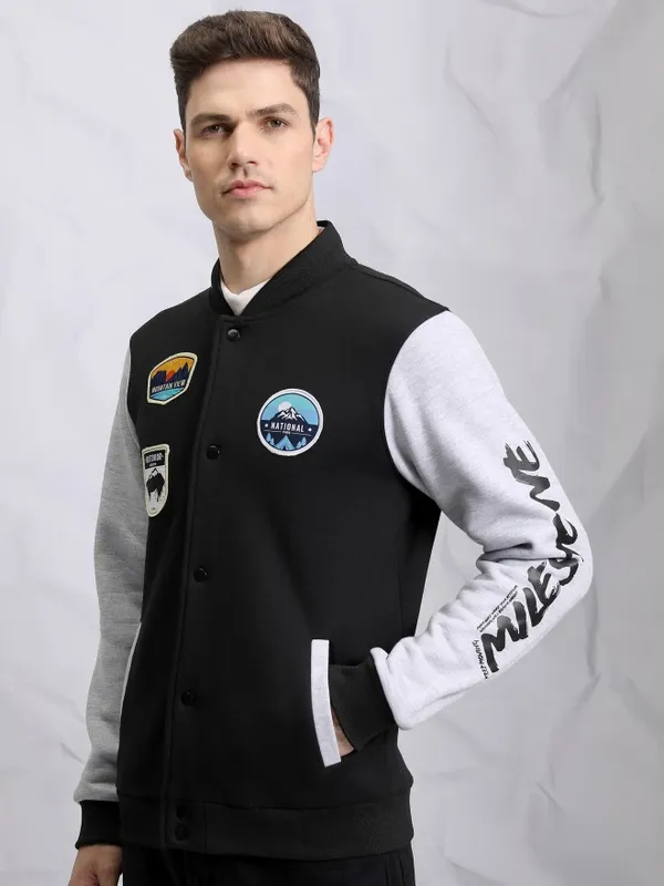 Printed Bomber Jacket