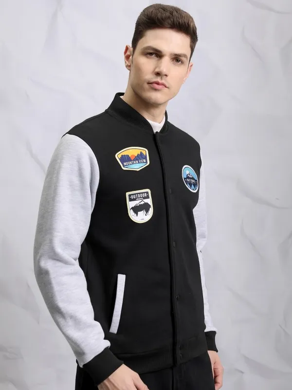 Printed Bomber Jacket