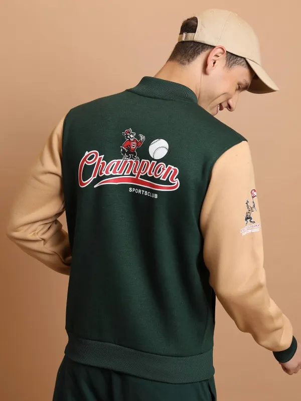 Printed Bomber Jacket