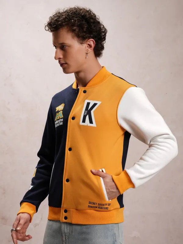 Men Printed Bomber Jacket