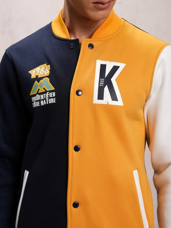 Men Printed Bomber Jacket