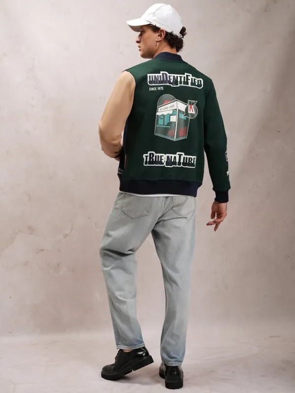 Printed Bomber Jacket