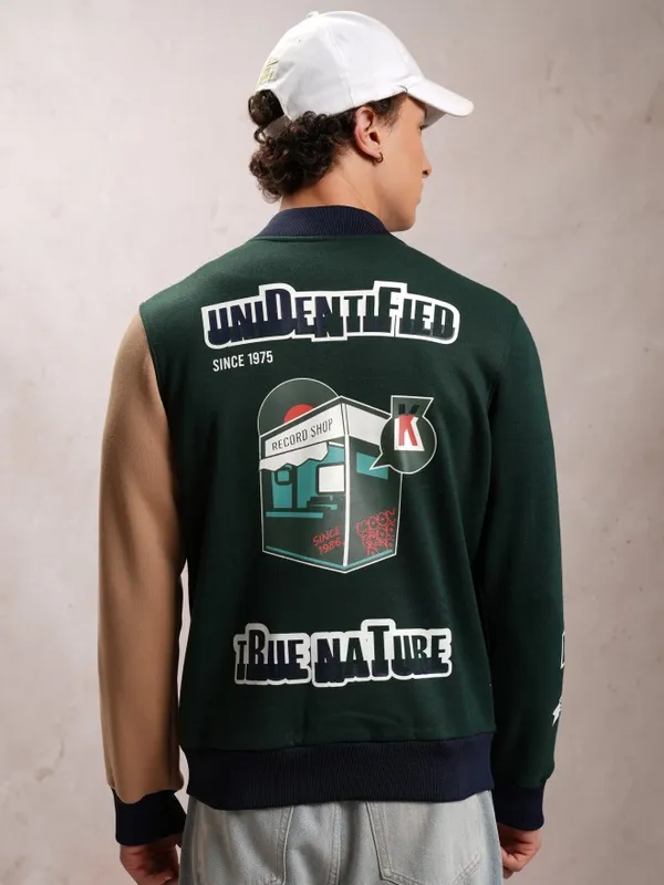 Printed Bomber Jacket