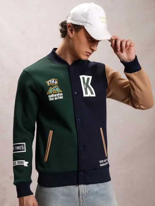 Printed Bomber Jacket