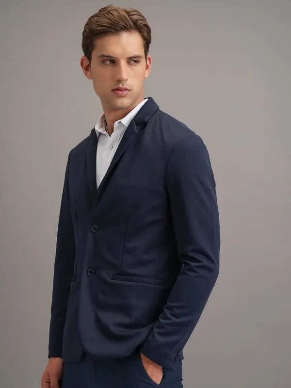 Solid Regular Fit Blazer