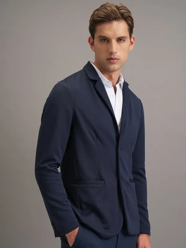 Solid Regular Fit Blazer