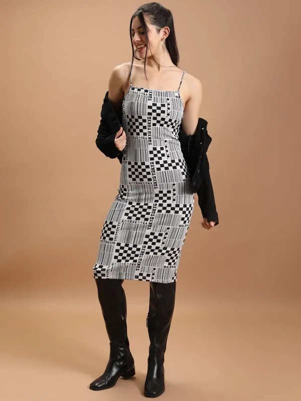 Printed Bodycon Dress